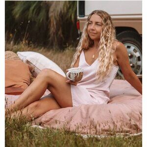 NWT Silky Bamboo Slip Dress Rose Pink Soft Cooling Fabric Sizes S,L‎